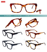 Montures de lunettes en gros, montures optiques unisexes en acétate pour lunettes de vue sur ordonnance