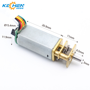DC 3V 5V 6V 7,4 V 150 U/min Mini 050 Permanent magnet bürste Voll metall getriebe Getriebe motor mit Encoder für Roboterauto-Haushalts geräte - Product Image 2