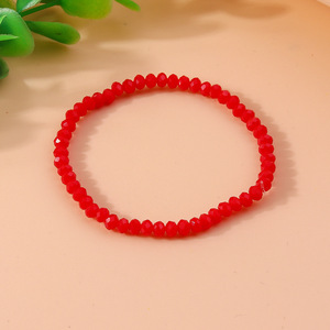 कस्टम बोहेमियन रंगीन छोटे क्रिस्टल ग्लास बेड्स ब्रैसलेट फैशन दोस्ती उपहार बेडेड कंगन - Product Image 5