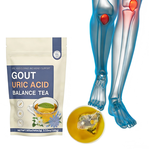 ชาสมุนไพรออร์แกนิค OEM สำหรับปรับสมดุลกรดยูริก ช่วยบรรเทาอาการเกาต์ ผสมชิโครีและรากกุดซู ช่วยทำความสะอาดไต บรรจุในกล่องแบบซอง - Product Image 2