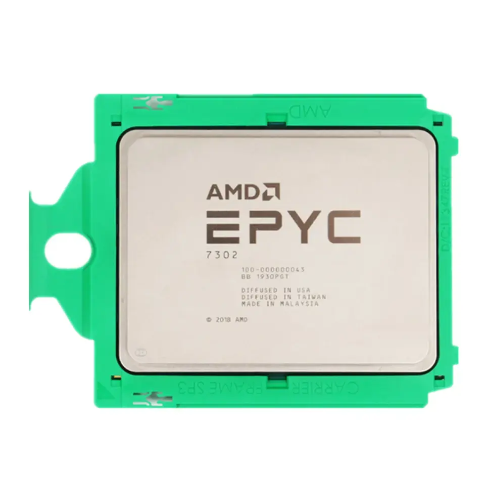 AMD EPYC 7H12 İşlemci: 2.6GHz taban saati, 3.3GHz turbo, 64 çekirdek 128 konuları 280 4.0 W, soket SP3, PCIe 128x256, DDR4 M,
