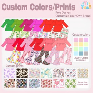 Ensemble de 2 pièces pour filles, vêtements pour enfants, fabrication en gros, personnalisation, tenues pour enfants pour la Saint-Valentin - Product Image 2