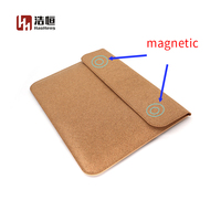 Étui à manchon en liège écologique sac cadeau de transport de protection moderne et durable pour ordinateur portable en cuir PU sac pour ordinateur portable