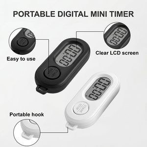 Portable Count up Down <b>Timer</b> with on Off <b>Switch</b> Mini Digital <b>Timer</b> for Kitchen Study Time Management Tool - Product Image 2