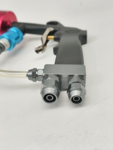 ปืนฉีดโฟมแบบสองหัว แรงดันใช้งาน 60-120 PSI สำหรับร้านซ่อมรถยนต์ 4S ใช้ล้างก่อนล้างรถ ช่องลมเข้า 6.5 มม. ช่องน้ำเข้า 8 มม. มีสินค้าในสต็อก - Product Image 6