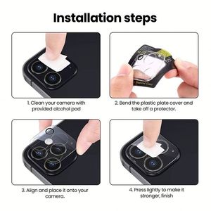Factory Price Phone <b>Camera</b> Lens Tempered Glass for Phone 12 13 14 Pro Max 3D Full Cover <b>Camera</b> Lens <b>Protector</b> for Phone 15 16 - Product Image 3