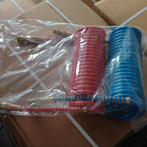 Manguera de Freno de Aire Enrollada <span class=keywords><strong>Suzi</strong></span> de 15 Pies, Conjunto de Manguera de Freno de Aire Enrollada de Cola Corta para Camión Semirremolque - Product Image 6