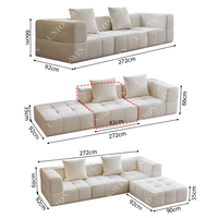 Fauteuil pliable de salon Union Win Factory Raymond en mousse compressée en boîte, ensemble de meubles compressibles, canapé compressé