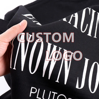 Camiseta Corta de Alta Calidad 100% Algodón Tejido, 400 Gsm, Gruesa, Oversize, Personalizada con Estampado 3D Puff para Hombre