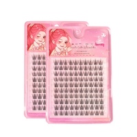 Faux cils 3D en cheveux synthétiques, grande capacité, style renard, auto-adhésifs, sans colle, cils inférieurs mignons inspirés du manga, naturels