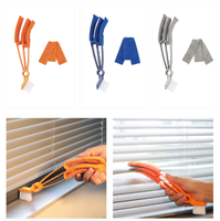 Brosse de nettoyage pour fentes en plastique, outil détachable et lavable pour l'élimination de la poussière des sorties de climatiseur, brosse domestique pour espaces étroits