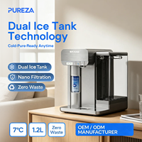 7 ℃   Distributeur d'eau réfrigérée de comptoir OEM pour bureau, cuisine, studio, eau glacée, réservoir 4,5 L, fournisseur