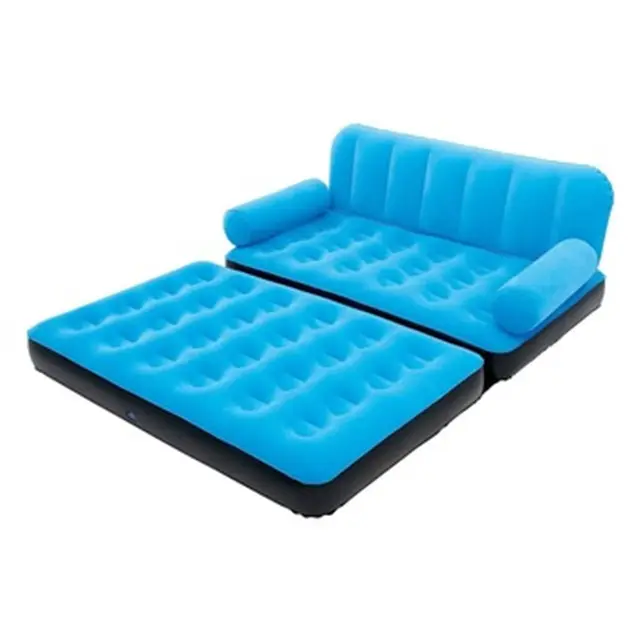 Cama de sofá inflável dobrável, cama de sofá moderna e colorida