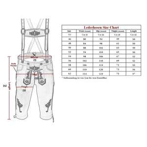 Pantalones de Lederhosen Bávaros Negros Bordados de Diseño para Hombre, Tallas Europeas 46 a 62, Disponibles para Verano - Product Image 3