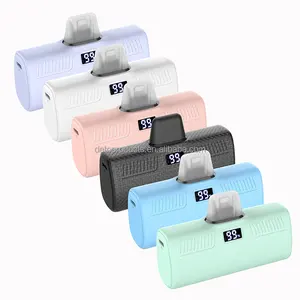 Mini Pocket Portable Chargers Type C 3A Fast Charging Power Bank For IPhone