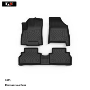 Tapis de voiture de bonne qualité GA, tapis universels pour <span class=keywords><strong>Chevrolet</strong></span> Montana 2023, adaptés à toutes les conditions météorologiques - Product Image 1