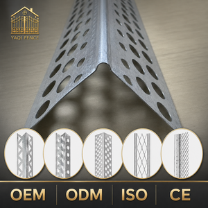 Perfil de Esquina Metálico Galvanizado Personalizado de Fábrica, Perfil de Ángulo Perforado, Protector de Esquina <span class=keywords><strong>para</strong></span> Pared de Pladur <span class=keywords><strong>para</strong></span> Construcción y Enlucido - Product Image 1