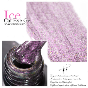 LaissNail Ice Cat Eye Gel 4 Warna UV Gel Polish Non-Toksik Vegan Ramah Lingkungan LED/UV Cure untuk Penggunaan DIY & Profesional - Product Image 5