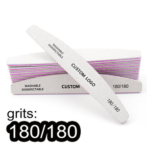 Dũa móng hình zebra có logo tùy chỉnh, độ nhám khác nhau, có thể giặt được, hình bán nguyệt, độ nhám 80/100/180/240 - Product Image 4