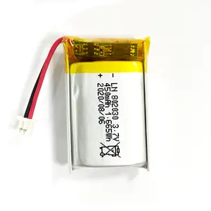 자동차 스마트 시계 충전식 리튬 이온 배터리 802030 3.7V 400mAh Lipo 배터리 PCB와 긴 수명 리튬 이온 배터리