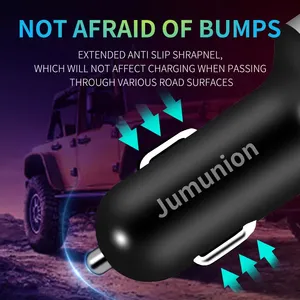 Fast Charge <b>Car</b> Charger Vehicle Cigarette Lighter <b>Socket</b> Expansion 3 <b>USB</b> Ports LED Display Universal <b>Car</b> Phone Power Adapter - Product Image 5