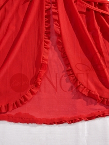 KISS ME ANGEL nueva moda malla roja cuello en V profundo ver a través <span class=keywords><strong>de</strong></span> lazo <span class=keywords><strong>de</strong></span> encaje sexy chicas encantadoras camisón babydoll Lencería - Product Image 6