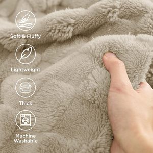 GentleSoft <strong>Neutral</strong> <strong>Throw</strong> Blanket Fleece Blankets Gifts for Women Men Girls, Cute Soft Cozy <strong>Throw</strong> for Bedroom Home Decor Gifts - Product Image 4