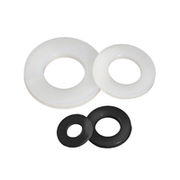 PA66 Black White Nylon Plastic Round Shim Flat Washer Plain Washer Gasket DIN125