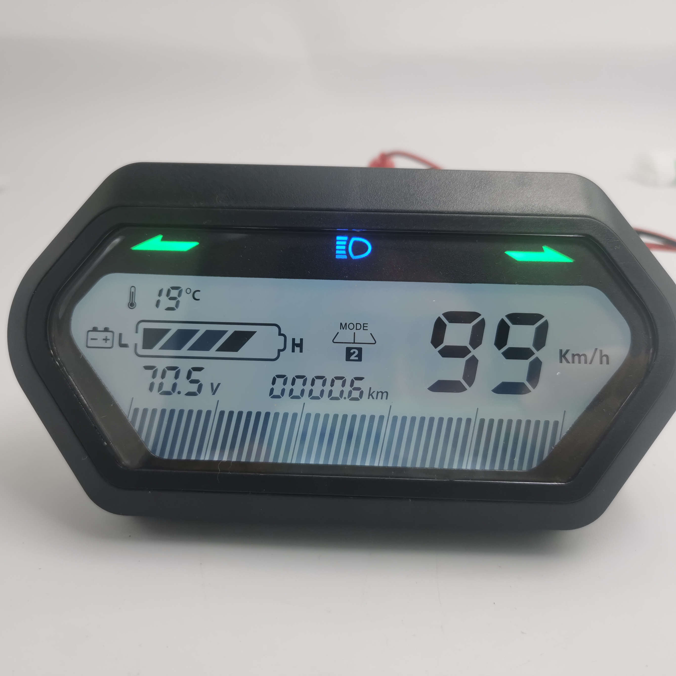 ЖК-дисплей 48 в 60 в 72 В индикатор уровня заряда батареи индикатор заряда для электрического скутера велосипеда трицикла приборной панели MTB измеритель