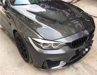 Capot moteur avant en fibre de carbone style GTS pour BMW M3 F80 M4 F82 2013-2019, remplacement du capot F80 en fibre de carbone double face