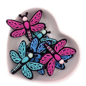 Silicone Dragonfly Teething <b>Beads</b> For Babies 0-24 Months Unisex Food Grade Safe Shape Butterfly Colorful Loose <b>Beads</b> - Product Image 5
