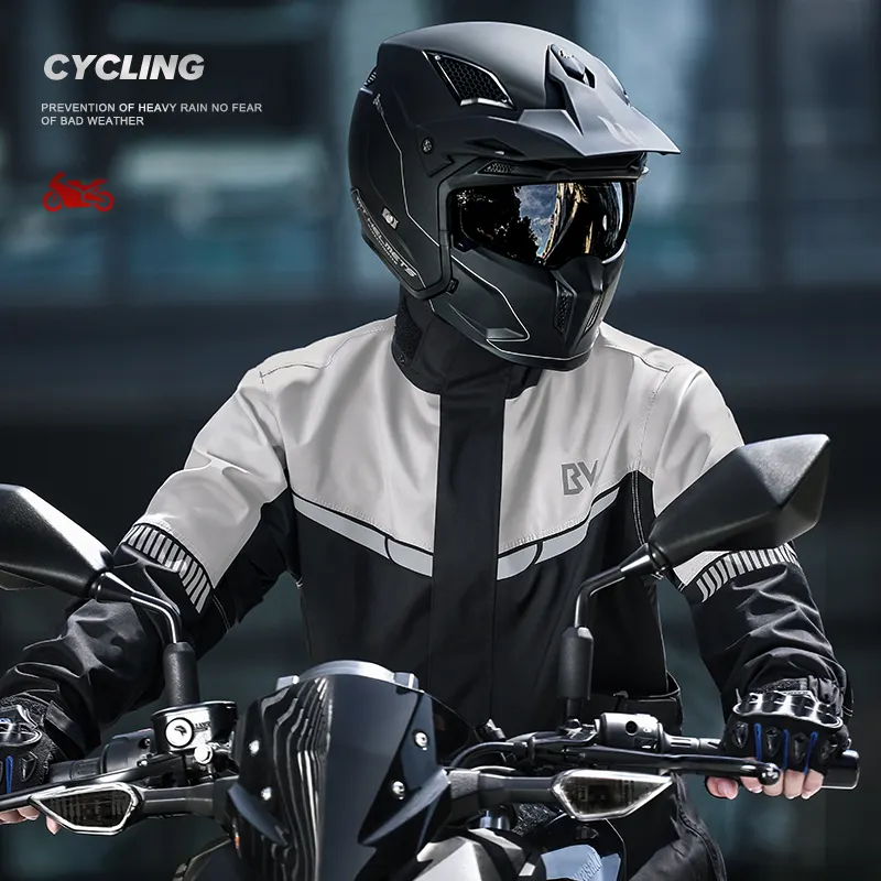 Combinaison de moto imperméable Beimei entièrement améliorée respirante légère longue durée et sèche