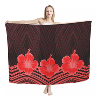 Reggae estampado Sarong polinesio Tribal diseño personalizado mujer moda Lavalava venta al por mayor mujeres Wrap traje de baño Sarong cubrir nuevo