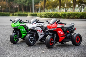 Motocicleta eléctrica todoterreno recargable de tres ruedas extragrande para niños y niñas, para que los bebés se diviertan y conduzcan. - Product Image 4