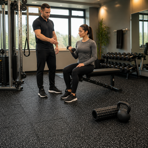 <span class=keywords><strong>Tapis</strong></span> de puzzle en <span class=keywords><strong>caoutchouc</strong></span> EPDM antidérapant non toxique, pour intérieur/extérieur, salle de sport, aire de jeux, absorption des chocs, design écologique - Product Image 6