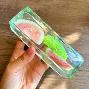 Juguete antiestrés de vaselina transparente con forma de fruta alargada, para apretar y jugar, ideal para el alivio del estrés transfronterizo. - Product Image 3