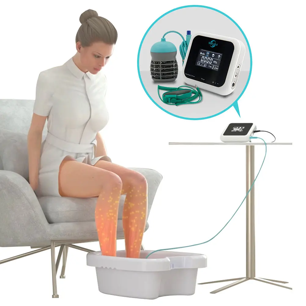Ayak Spa masaj aleti banyo kova ayak detoks makinesi lon Detoxifier iyonik detoks Pies ayak banyosu masaj ayak banyosu ile pedikür için