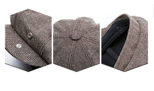 Gorra Newsboy al por mayor de 8 paneles, sombrero tipo boina cálido para hombre y mujer, ideal para otoño, invierno, actividades al aire libre, uso casual, resort y deportes. - Product Image 3