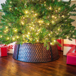 Collar de árbol grande galvanizado para decoración navideña 2025 - Product Image 5