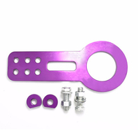 JDMotorsport88 Ensemble de crochets de remorquage universels pour voitures de course JDM, avant et arrière, en aluminium anodisé CNC T6061