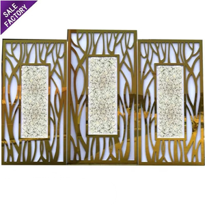 Sino Perfect Decorations <b>White</b> Acrylic Pvc Floral Back Stage Wall Wedding Backdrop Backgrounds for Event Wedding Parties - Product Image 6