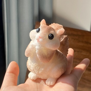 Juguete Antiestrés de Peluche con Forma de Ardilla Simulada, Juguete de Peluche de Hámster para Apretar, Juguete TPR Taba Squishy - Product Image 3