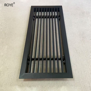 Hiện đại một lớp Dải cửa gió cửa chớp mở dọc cho thiết bị điều hòa không khí làm bằng gỗ hợp kim nhôm - Product Image 3