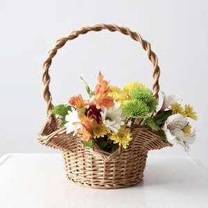 Paniers cadeaux de fleurs 2021 nouveau design en forme de pétale fleur noble autres paniers-cadeaux en osier - Product Image 2