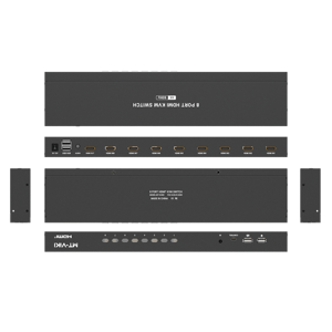 สวิตช์ KVM HDMI แบบแมนนวล 8 พอร์ต พร้อมไฟ LED แสดงสถานะ รองรับแบนด์วิดท์ 18Gbps และรองรับระบบปฏิบัติการหลากหลายสำหรับคอมพิวเตอร์ 8 เครื่อง - Product Image 2