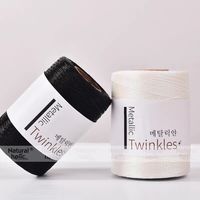 200g 1mm fil d'or enveloppé de noyau bricolage fil de sac tissé à la main