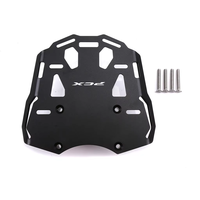 Support de porte-bagages PCX150 en alliage d'aluminium noir et argent pour moto – Support de montage pour amélioration du porte-bagages