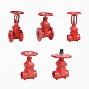 Vannes à clapet en fonte ductile à brides rainurées FM Fire System PN10 PN16 300 PSI pour systèmes d'extinction d'incendie - Product Image 2