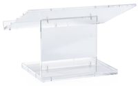 Présentoir moderne en acrylique Lucite pour livres, podium de table en acrylique, montage facile