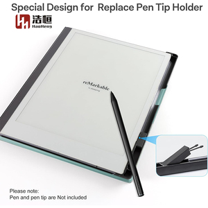 Remarkable 2 Tablet PC PU <strong>Leather</strong> Book <strong>Folio</strong> Cover Lightweight Protective Hard Back Shell with Fashionable Built-in Pen Holder - Product Image 4